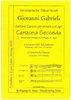 Gabrieli, Giovanni 1558-1613 -Canzona Seconda / 2 trompettes, 2 trombones