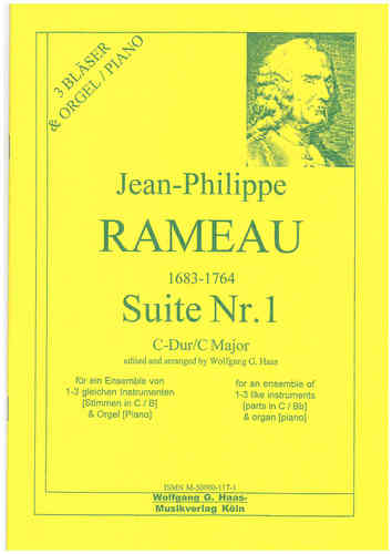 Rameau, Jean-Philippe 1683-1764 suite no.1 en ut majeur pour trois trompettes, orgue / piano