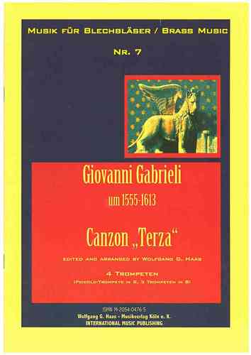 Gabrieli,Giovanni 1558-1613 -Canzon Terza für Brass-Quartett: 4 Trompeten