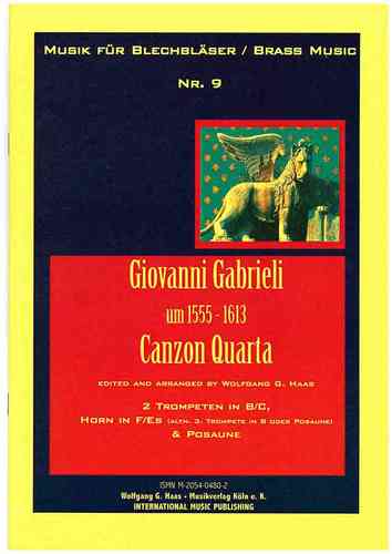 Gabrieli, Giovanni 1558-1613 -Canzon Quarta para Cuarteto de latón: 2 trompetas, 2 trombones