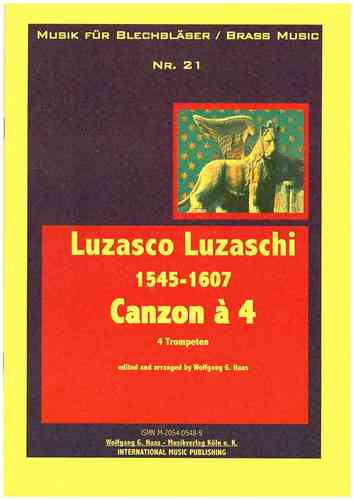 Luzzaschi, Luzzasco 1545 c 1607 -Canzon A 4 Quartetto Brass: 4 trombe