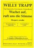 Bach, Johann Sebastian 1685-1750; Wachet auf! ruft uns die Stimme II, 2-chörig,  Bearb. Trapp,Willi