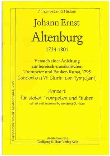 Altenburg, Johann Ernst 1734-1801 -Concerto depuis 7 (trompettes naturelles Re/Do, Timpani