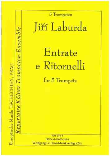 Laburda,Jiří 1931 -Entrate e ritornelli LabWV209 für 5 Trompeten