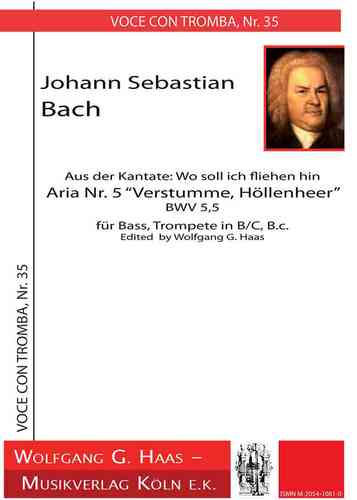Bach,Johann Sebastian 1685-1750 -Aus der Kantate: BWV5,5 Wo soll ich fliehen hin,