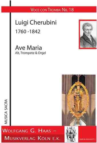 Cherubini,Luigi 1760-1842 -Ave Maria für Alt, Trompete, B.c.