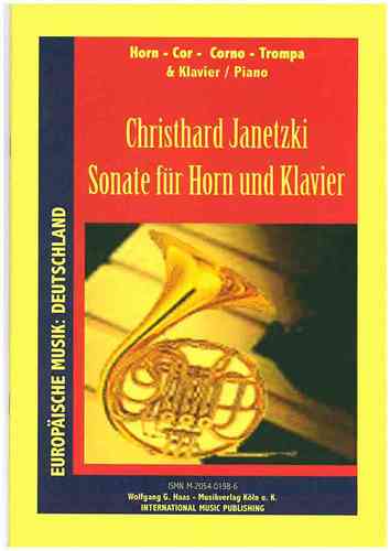 Janetzki,Christhard *1950 -Sonate for Horn, Piano
