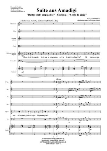 Händel,Georg Friedrich - Suite from „Amadigi“ HWV11