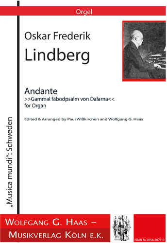 Lindberg, Oskar 1887-1935; Andante;Gammal fäbodpsalm von Dalarna für Orgel
