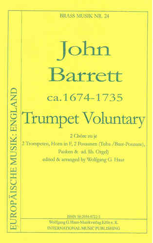 Barrett,John; Voluntary in C-Dur,  10 Latón (Metal), Timpani, órgano
