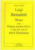 Benedetti, Luigi; (. KV Anh 38) Theme & Variations 8 of Mozart for organ (piano)