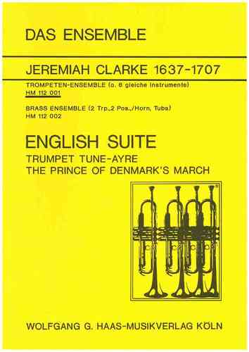 Clarke, Jeremiah; English Suite en ré majeur 6 mêmes instruments