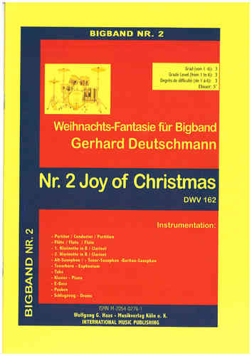 Deutschmann, Gerhard *1933 Joy of Christmas, DWV 162 - Weihnachtsfantasie im Big Band-Stil