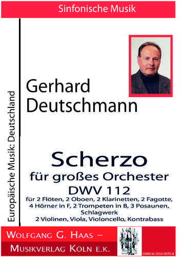 Deutschmann,Gerhard *1933; Scherzo für grosses Orchester DWV 112, PARTITUR