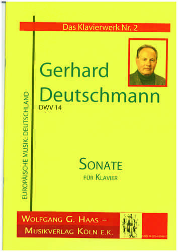 Deutschmann,Gerhard; Sonate for Piano DWV 14