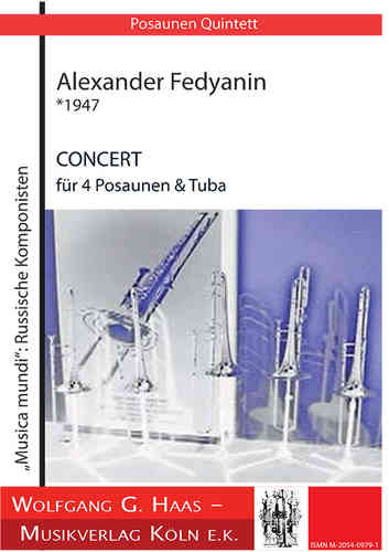 Fedyanin, Alexander: * 1947 Concierto para 4 trombones y tuba