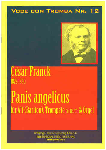 Franck, César 1822-1890. Panis Angelicus pour voix d'alto, trompette, orgue