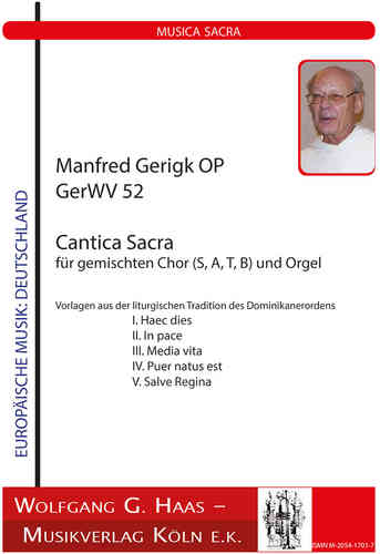 Gerigk, Manfred OP *1934 ;Cantica Sacra GerWV52, PARTITUR