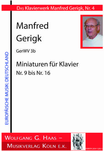 Gerigk, P. Manfred OP *1934, Miniaturen 9-16, GerWV3b