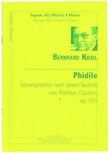Krol, Bernhard 1920-2014 Phidile: soprano, alto (mezzo) e pianoforte; Op. 165