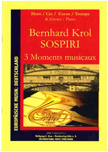 Krol, Bernhard 1920-2014; Sospiri 3 momentos Musicaux; Horn & Piano