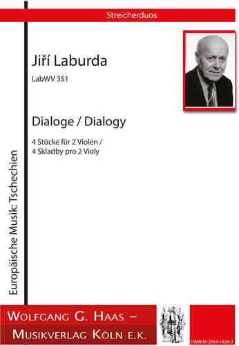 Laburda, Jiri, Dialoge, 4 Stücke für 2 Violen LabWV351