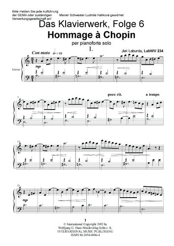 Laburda,Jirí *1931; Hommage a Chopin LabWV 234