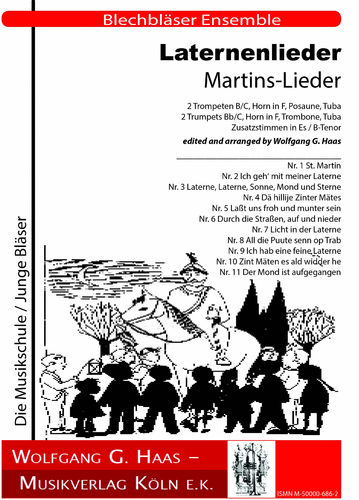 Laternenlieder Martin Canciones: para quinteto de viento