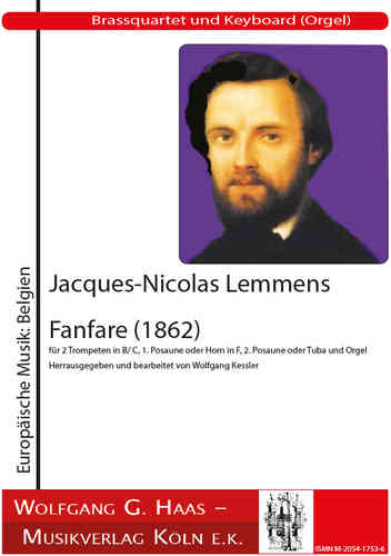 Lemmens,Jacques-Nicolas 1823-1881; Fanfare (1862) Blechbläser Quartett und Orgel
