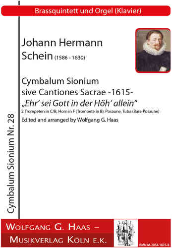 Schein,Johann Hermann 1586 - 1630; Cymbalum Sionium sive Cantiones Sacrae -1615-