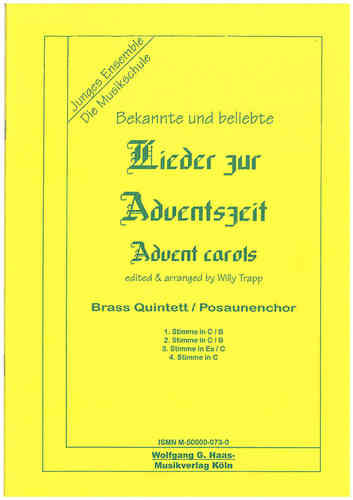 Trapp, Willy;  Advent carols ; brass quintet