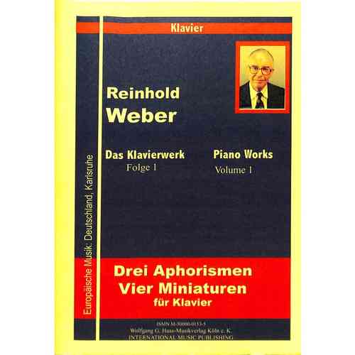 Weber, Reinhold 1927-2013 -Drei Aphorismen, WebWV 1 und -Vier Miniaturen, 1964 WebWV 2