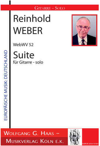 Weber, Reinhold 1927-2013;  Suite für Gitarre - solo WebWV52