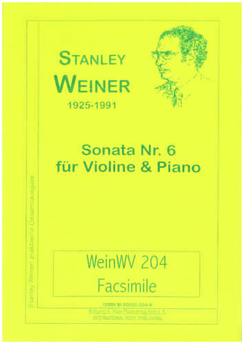 Weiner,; Sonate Nr.6, WeinWV204