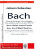 Bach, Johann Sebastian 1685-1750; BWV 147, Choral Nr.10:„Jesus bleibet meine Freude“,Trompete, Orgel