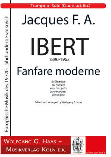 IBERT, Jacques François Antoine  1890-1962 Fanfare per Tromba