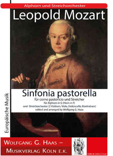 Mozart, Leopold, Sinfonia Pastorella Trompa para Cor-Alpes en sol (Corno in F) y Orque