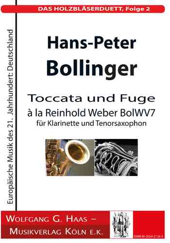 Hans-Peter Bollinger *1948 Toccata und Fuge à la Reinhold Weber BolWV7