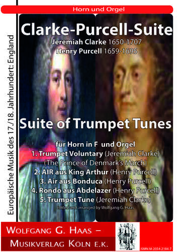 Clarke, Jeremiah 1673c-1707; - Purcell Suite of Trumpet Tunes for Horn in F, Orgel