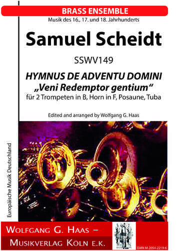 Samuel Scheidt SSWV149 HYMNUS DE ADVENTU DOMINI „Veni Redemptor gentium“ Brass Ensemble