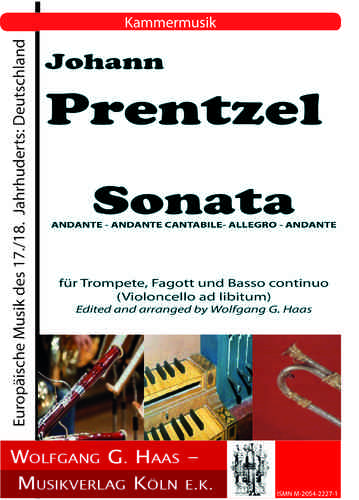 Prentzel, Johann; Sonata, for trumpet, viola (violin) and basso continuo;