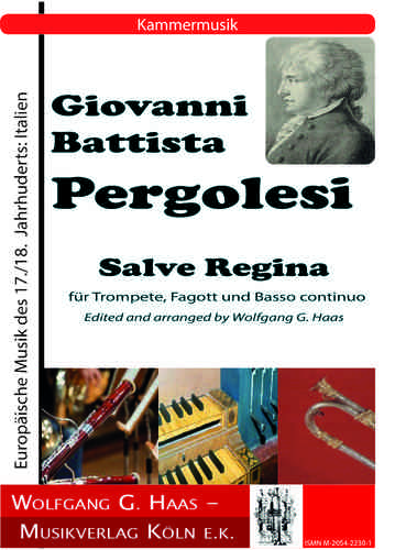 Pergolesi, Giovanni Battista;  Salve Regina  for trumpet, bassoon and basso continuo