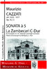CAZZATI, Maurizio um 1620 - 1677, SONATA à 5 La Zambecari C-Dur Op. 35,12
