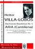 Villa-Lobos, Heitor; Aria (Cantilena) Bachianas Brasileiras Nr. 5, für  Trompete in C/B, Viola, B.c.
