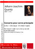 Quantz,Johann J. Concerto pour corno principale Es-Dur, Klavierauszug