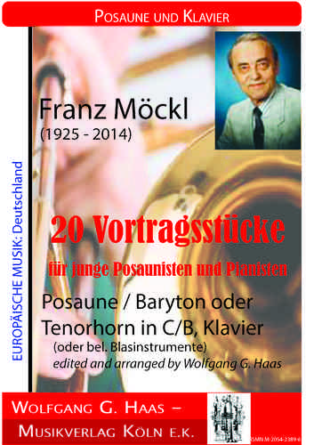 Möckl, Franz 1925-2014; 20 Vortragsstücke für junge Posaunisten und Pianisten
