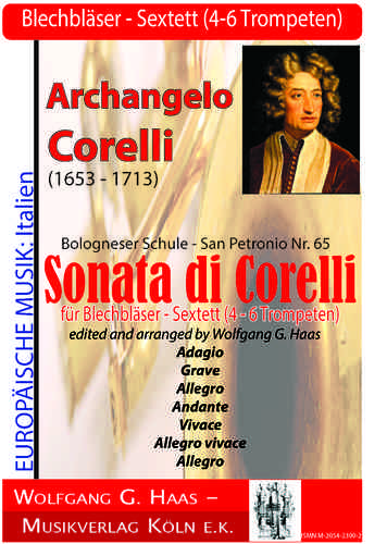 Corelli, Archangelo; Sonata di Corelli for 4-6 trumpets
