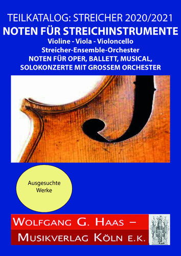 TEILKATALOG: Streicherkatalog 2020/2021 (Orchester)