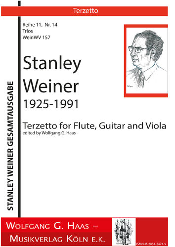 Weiner,Stanley; Terzett für Flöte, Gitarre und Viola WeinWV157