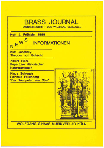 Brass Journal Nr, 2 Frühjahr 1989